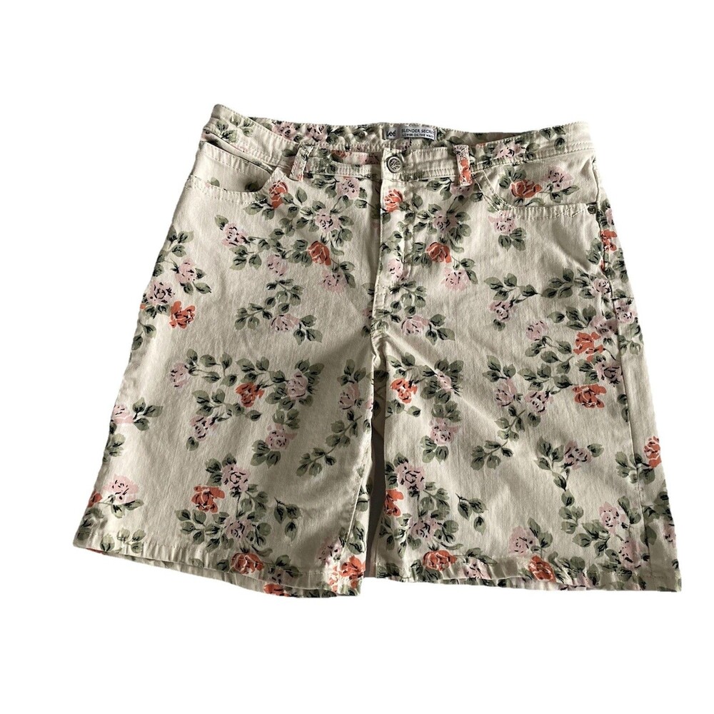 Lee Slender Secret Lower On The Waist Women’s Size 14 Floral Multi Excellent